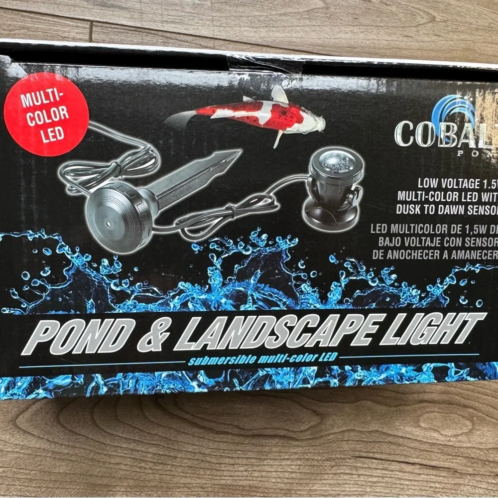 Cobalt Aquatics Pond & Landscape LED Spotlight - submersible multi-color LED NEW